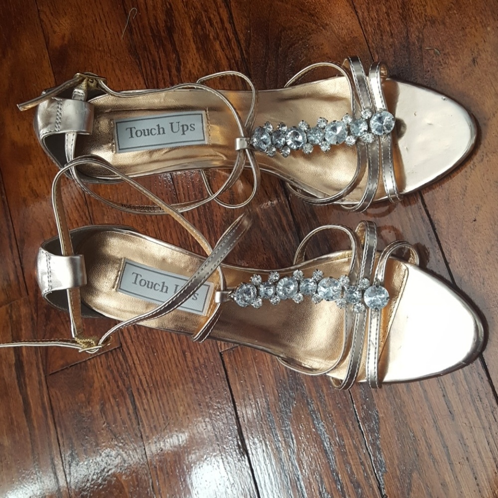 Rose Gold Four Inch High Heels